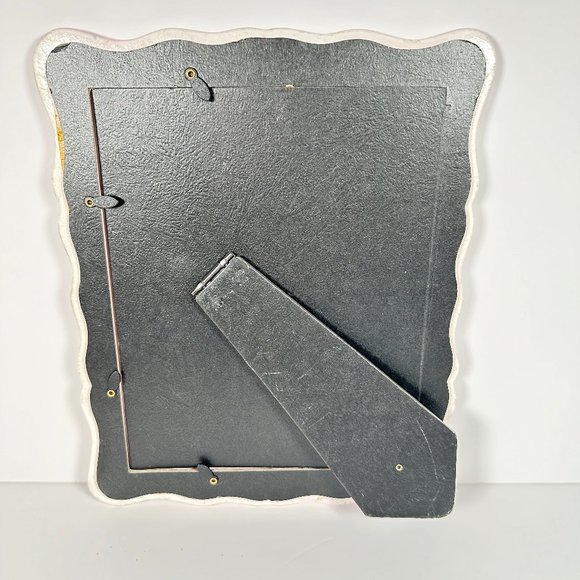 Large Vintage Floral Ceramic Picture Frame - Picture 2 of 7